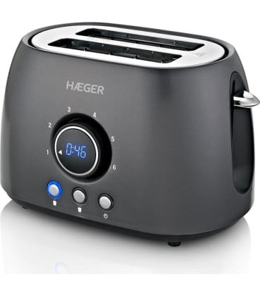 Tostador Haeger TO08D012A, future inox 800w