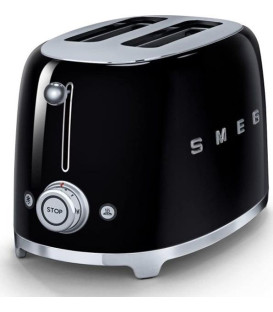 Tostador Smeg TSF01BLEU, 50 style 2 rebanadas negr