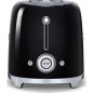 Tostador Smeg TSF02BLEU, 50 style 4 rebanadas negr