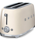Tostador Smeg TSF02CREU, 50 style 4 rebanadas crem