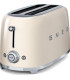 Tostador Smeg TSF02CREU, 50 style 4 rebanadas crem