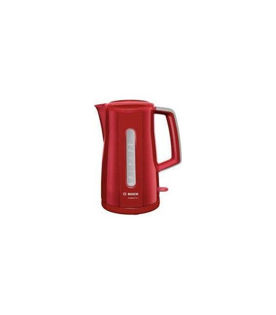 Hervidor Bosch TWK3A014, 1,7L, 2400w, rojo