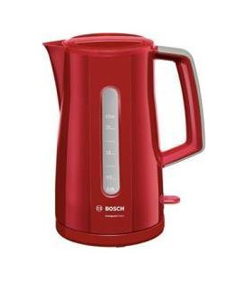 Hervidor Bosch TWK3A014, 1,7L, 2400w, rojo