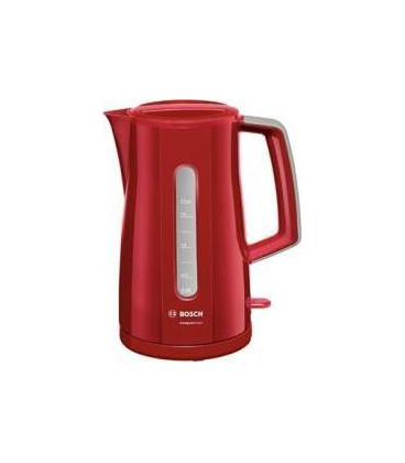 Hervidor Bosch TWK3A014, 1,7L, 2400w, rojo