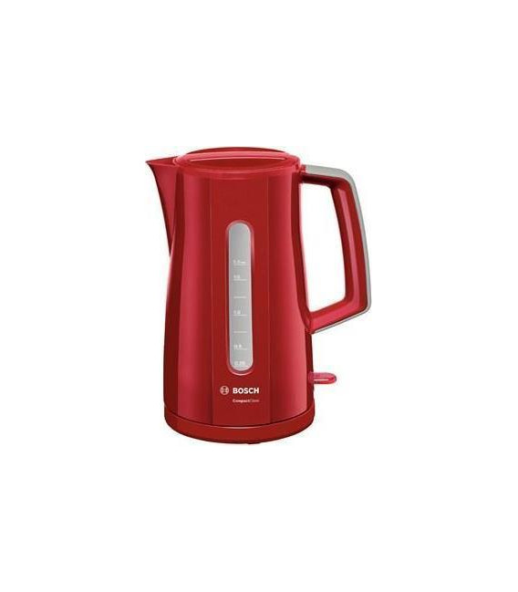 Hervidor Bosch TWK3A014, 1,7L, 2400w, rojo