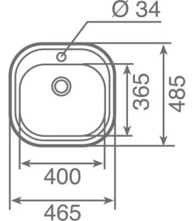 Fregadero Teka Stylo 1C 3-1/2 C/REB