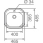 Fregadero Teka Stylo 1C 3-1/2 C/REB