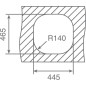 Fregadero Teka Stylo 1C 3-1/2 C/REB