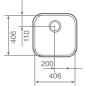 Fregadero Teka BE4040, 1C, Bajo Encimera, 50cm, Ix