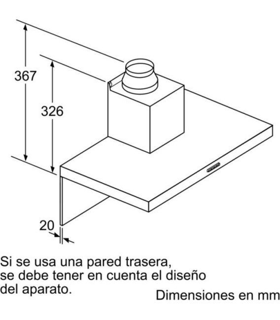 Campana Balay 3BC067EX, 60cm, 730m3/h, Acero