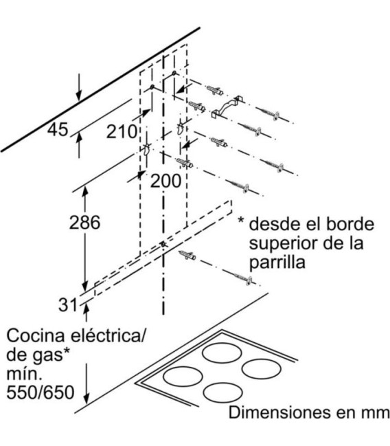 Campana Balay 3BC067EX, 60cm, 730m3/h, Acero