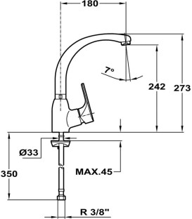 Grifo Teka MTP915 cromo