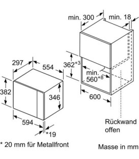 Microondas Bosch BEL523MS0, integrable