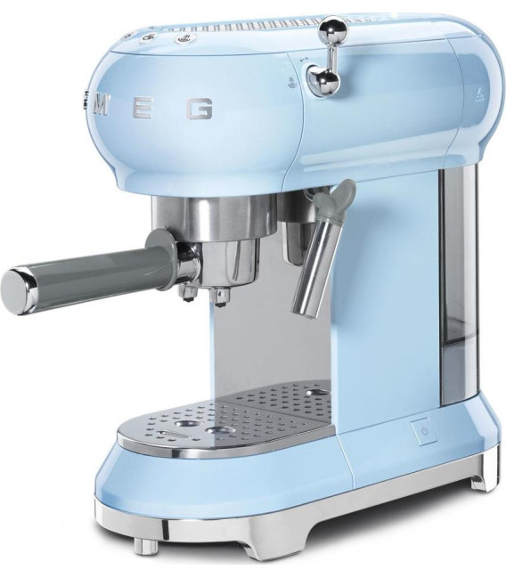 Cafetera espresso Smeg ECF01PBEU, azul celeste 50