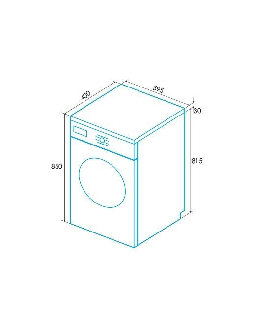 Lavadora Edesa EWF6000WH, 6kg, 1000rpm, E, Blanco