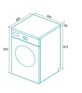 Lavadora Edesa EWF6000WH, 6kg, 1000rpm, E, Blanco