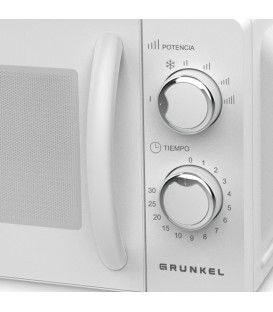 Microondas Grunkel MW20MI, 20L, Blanco,