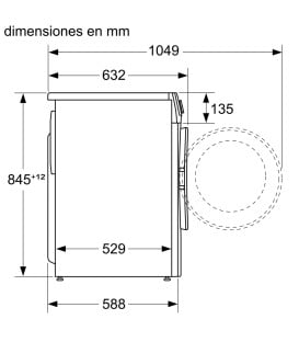 Lavadora Bosch WGG254ZXES, 10kg, 1400rpm, A, Inox