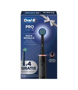 Cepillo Dental Braun Oral-B PRO3BLACK, Pack Christ