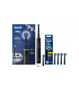 Cepillo Dental Braun Oral-B PRO3BLACK, Pack Christ