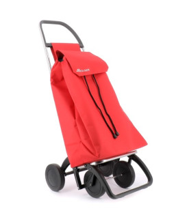 Carro Compra Rolser Saquet LN4, 4 ruedas, rojo, 43