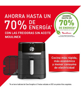 Freidora AirFry Moulinex EZ501810, 4,2L, sin aceit