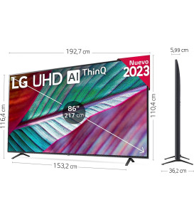 TV 86 LG 86UR78006LB TV 86¨ (217cm) 4K UHD. SmarT