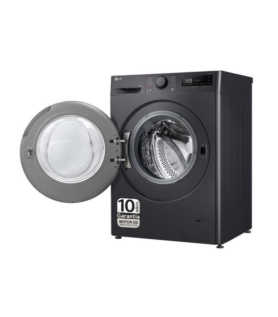 Lavadora LG F4WR5009A6M, 9kg, 1400rpm, A-10%, inox