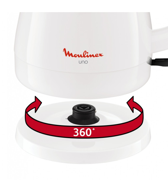 Hervidor Moulinex BY150100, 1.5L, 2400w, blanco