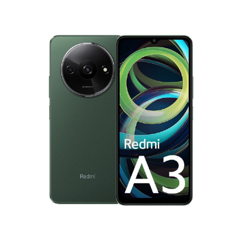 Redmi A3 17 cm (6.71) SIM doble Android 14 4G USB Tipo C 3 GB 64 GB 5000 mAh Verde