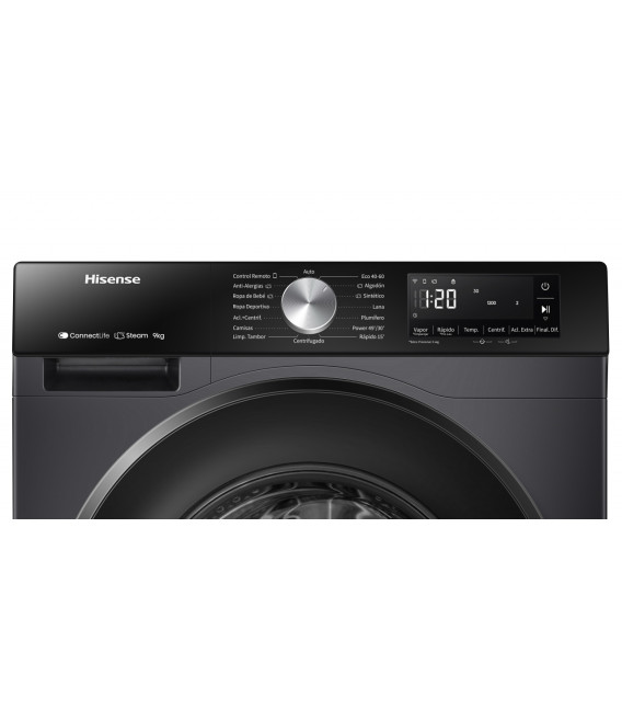 Lavadora Hisense WF3S9043BB3, 9kg, 1400rpm, A