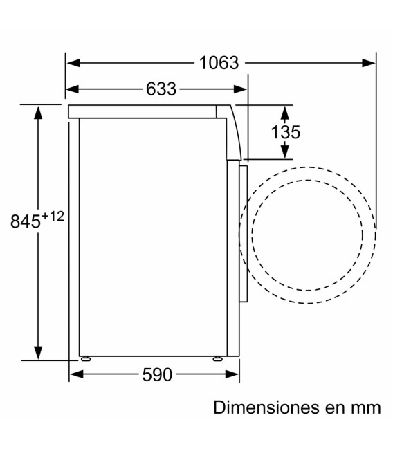 Lavadora Balay 3TS282X, 8kg, 1200rpm, A, Acero Mat