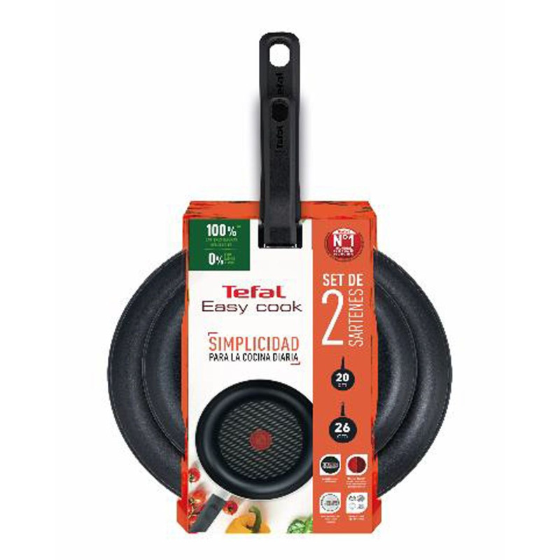 Set sarten Tefal C422S2A, 2 (20,26cm) easy cook