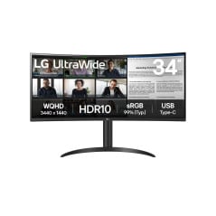 34WR50QK-B pantalla para PC 86,4 cm (34) 3440 x 1440 Pixeles Wide Quad HD Negro