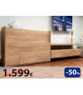 BURO ESPECIAL 150CM.C/BANCADA PUERTAS+CAJON NH197