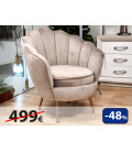 SILLON TERCIOPELO SL-971 BEIG DUGAR