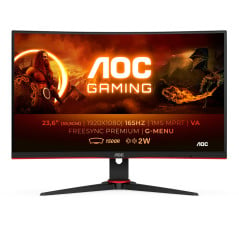 G2 C24G2AE/BK pantalla para PC 59,9 cm (23.6) 1920 x 1080 Pixeles Full HD LED Negro, Rojo