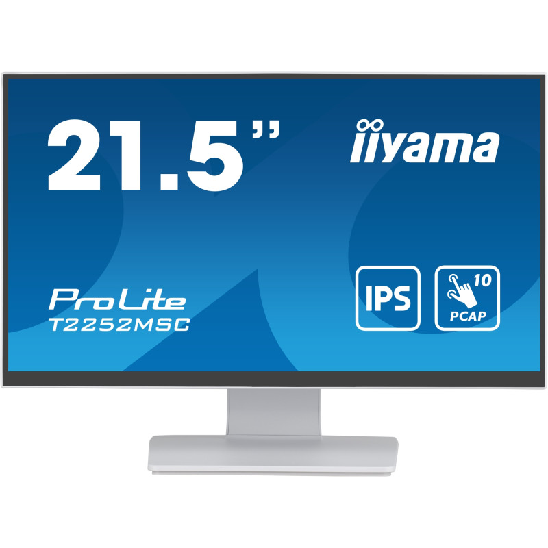 ProLite pantalla para PC 54,6 cm (21.5) 1920 x 1080 Pixeles Full HD LCD Pantalla táctil Mesa Blanco