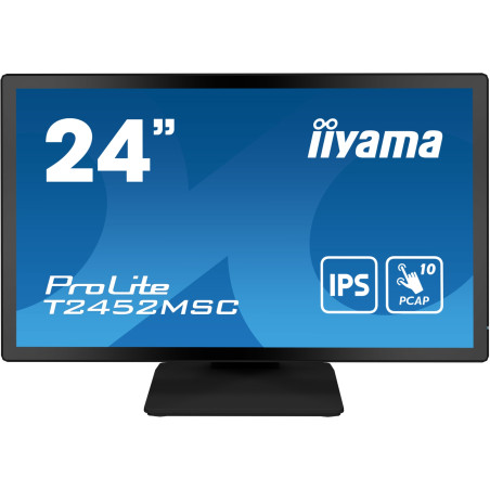 ProLite T2452MSC-B1 pantalla para PC 60,5 cm (23.8) 1920 x 1080 Pixeles Full HD LCD Pantalla táctil Multi-usuario Negro