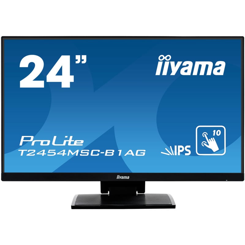 ProLite T2454MSC-B1AG pantalla para PC 60,5 cm (23.8) 1920 x 1080 Pixeles Full HD LED Pantalla táctil Multi-usuario Negro