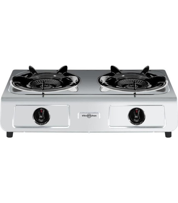 Cocina Vitrokitchen 260IB, 2 fuego, Triple inox, B