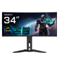 Monitor de juegos curvo OLED WQHD MO34WQC2 de 34 - 3440 x 1440, 240Hz, 0.03ms, KVM, 250 cd/m², FreeSync Premium Pro, DisplayHDR Monitor de juegos curvo OLED WQHD MO34WQC2 de 34 - 3440 x 1440, 240Hz, 0.03ms, KVM, 250 cd/m², FreeSync Premium Pro, DisplayHDR