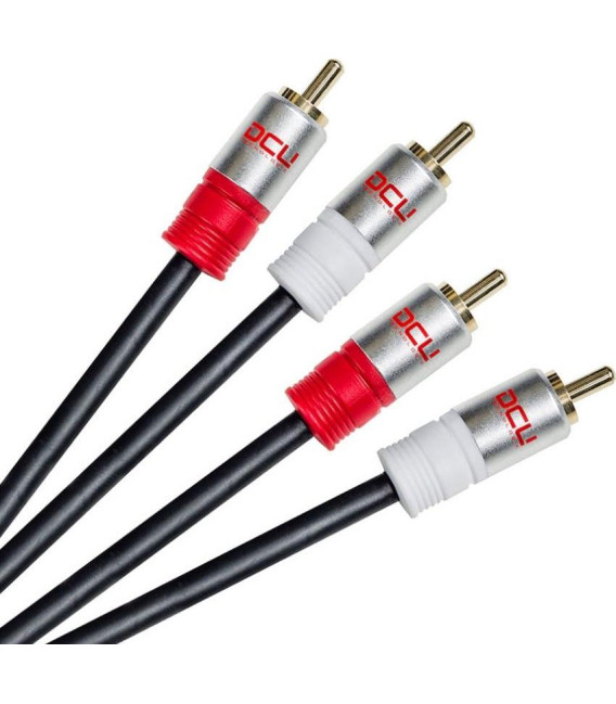 Conexion rca DCU 30201040, rca - 2 rca m-m 3m