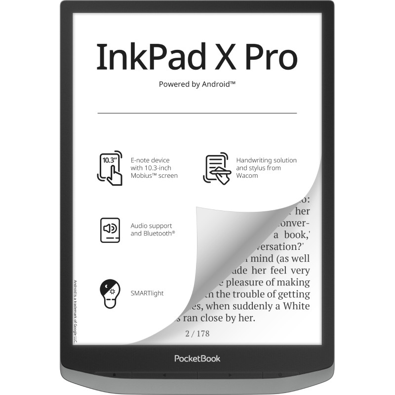 InkPad X Pro lectore de e-book Pantalla táctil 32 GB Wifi Gris