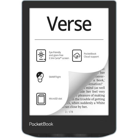 Verse lectore de e-book 8 GB Wifi Negro, Azul