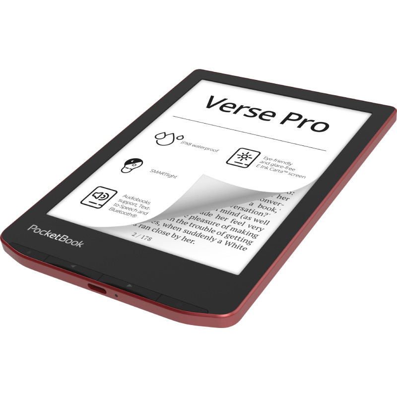 Verse Pro lectore de e-book Pantalla táctil 16 GB Wifi Negro, Rojo Verse Pro lectore de e-book Pantalla táctil 16 GB Wifi Negro, Rojo