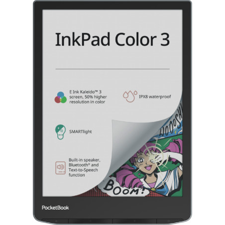 InkPad Color 3 lectore de e-book Pantalla táctil 32 GB Wifi Negro, Gris