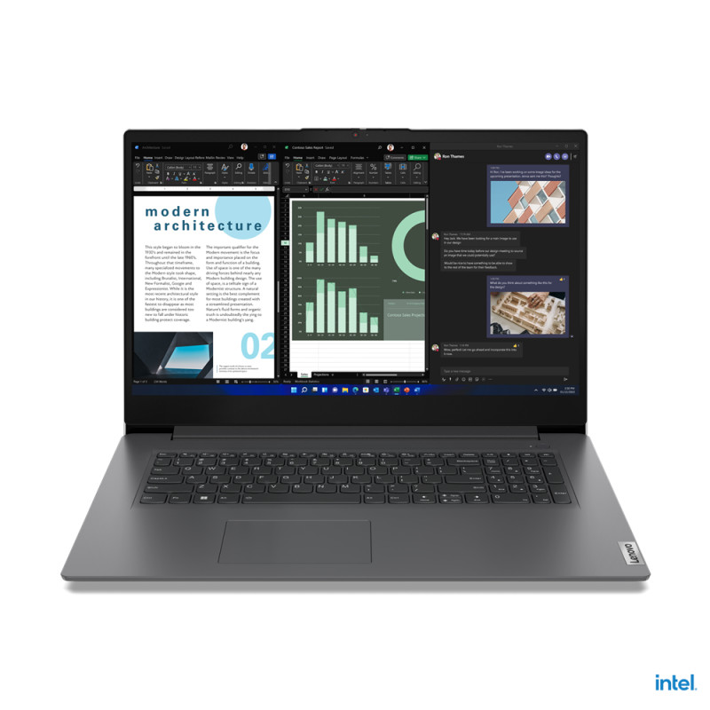 V17 G4 IRU Intel® Core i3 i3-1315U Portátil 43,9 cm (17.3) Full HD 8 GB DDR4-SDRAM 256 GB SSD Wi-Fi 6 (802.11ax) Windows 11 Home