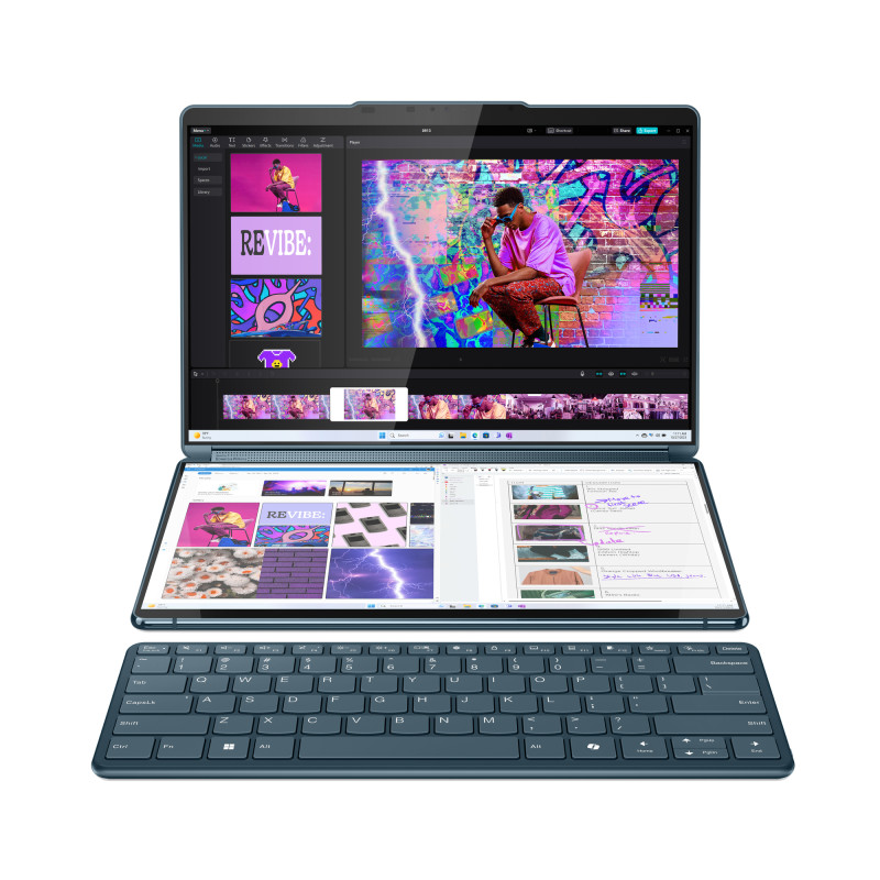 Yoga Book 9 13IMU9 Intel Core Ultra 7 155U Híbrido (2-en-1) 33,8 cm (13.3) Pantalla táctil 2.8K 16 GB LPDDR5x-SDRAM 1 TB SSD W