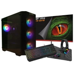 AMD Ryzen 5 4650G/16GB/2 Tb NVMe/Windows 11 Monitor 24 Teclado raton auriculares y alfombriila Ordenador GamingPC